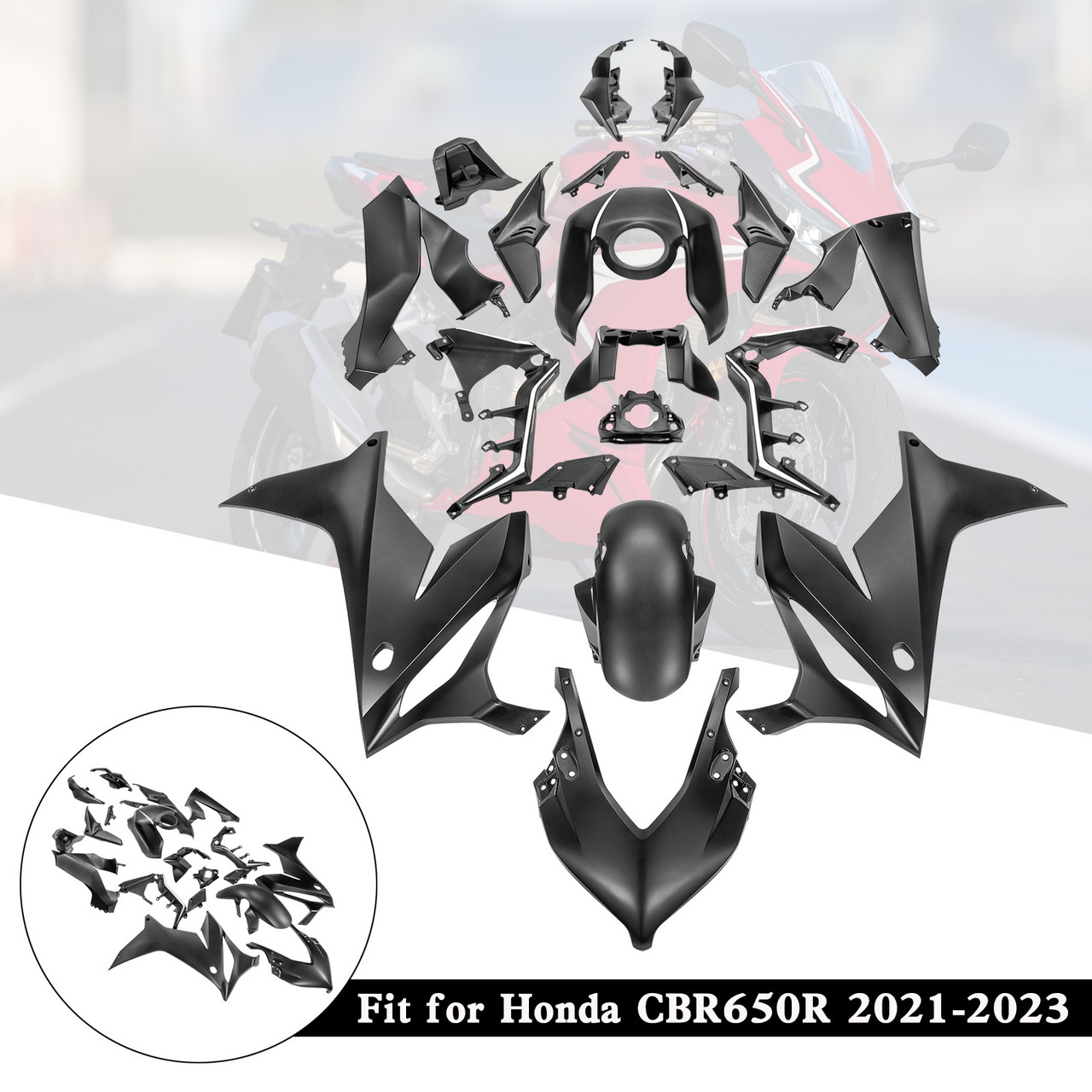 2021-2023 Honda CBR650R Amotopart Fairing Kit Generic #60