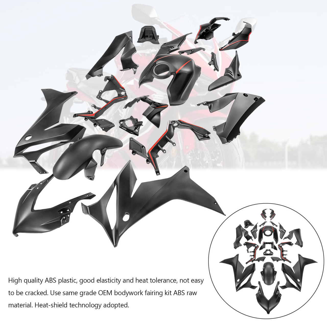 2021-2023 Honda CBR650R Amotopart Fairing Kit Generic #61 - Mad