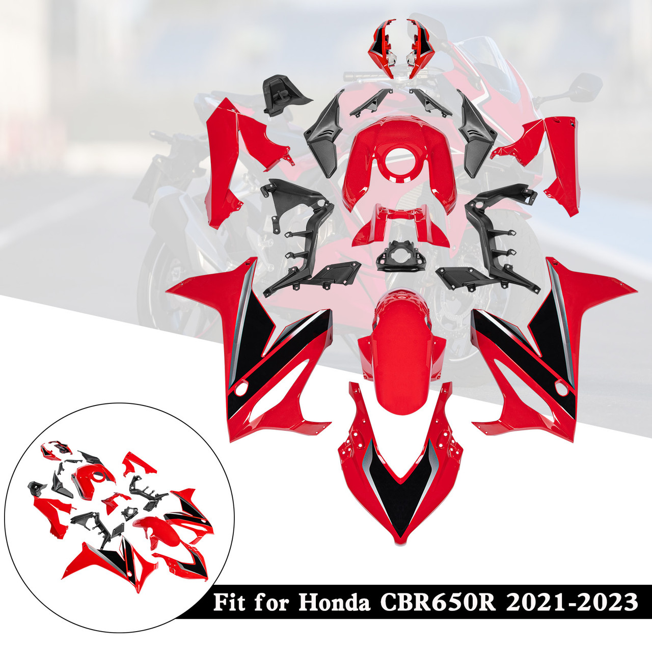 2021-2023 Honda CBR650R Amotopart Fairing Kit Generic #62