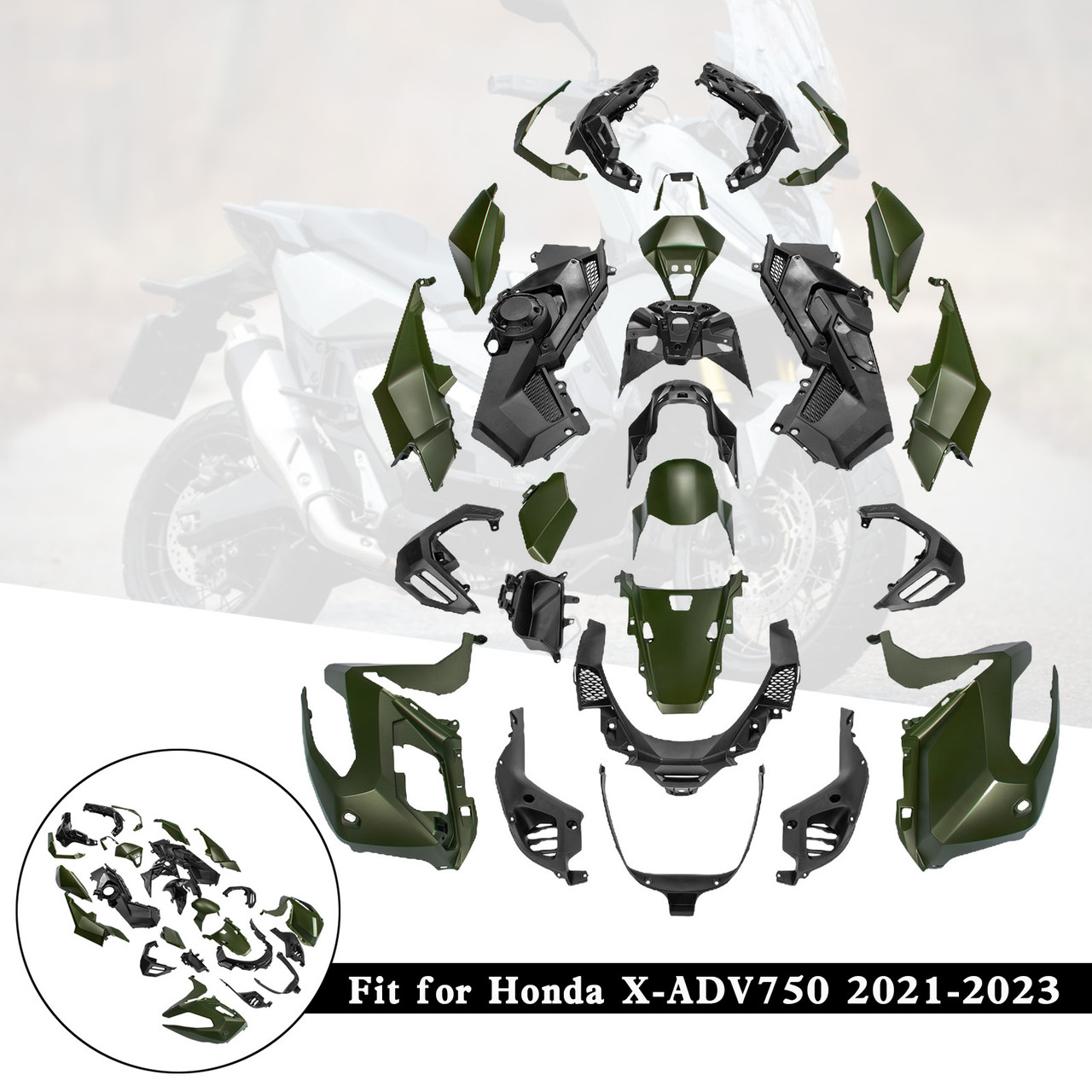 2021-2023 Honda X-ADV 750 Amotopart Fairing Kit Generic #71