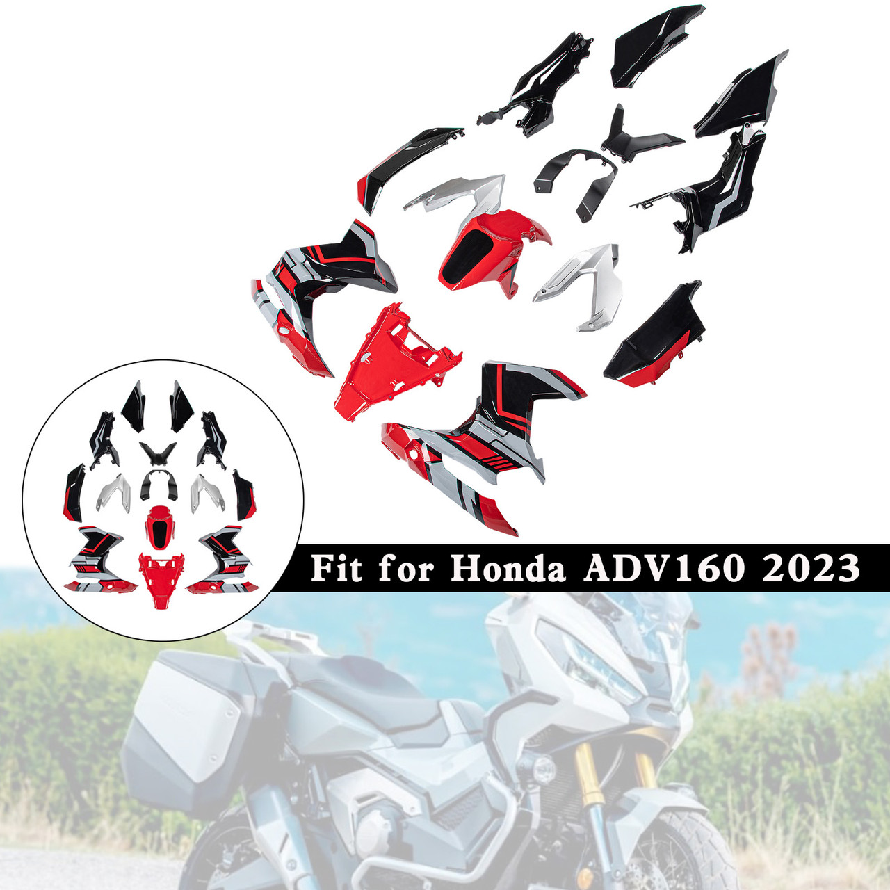 2023-2024 Honda ADV160 Amotopart Fairing Kit Generic #77