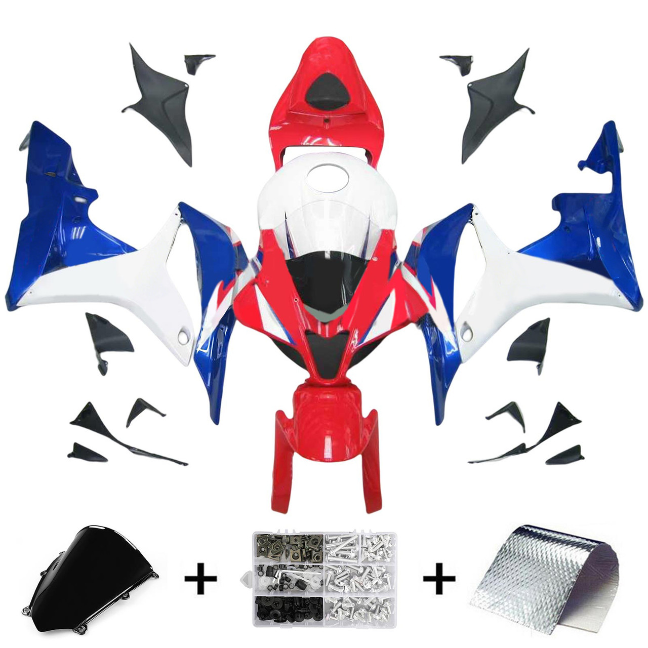 2007-2008 Honda CBR600RR Amotopart Fairing Kit Generic #124