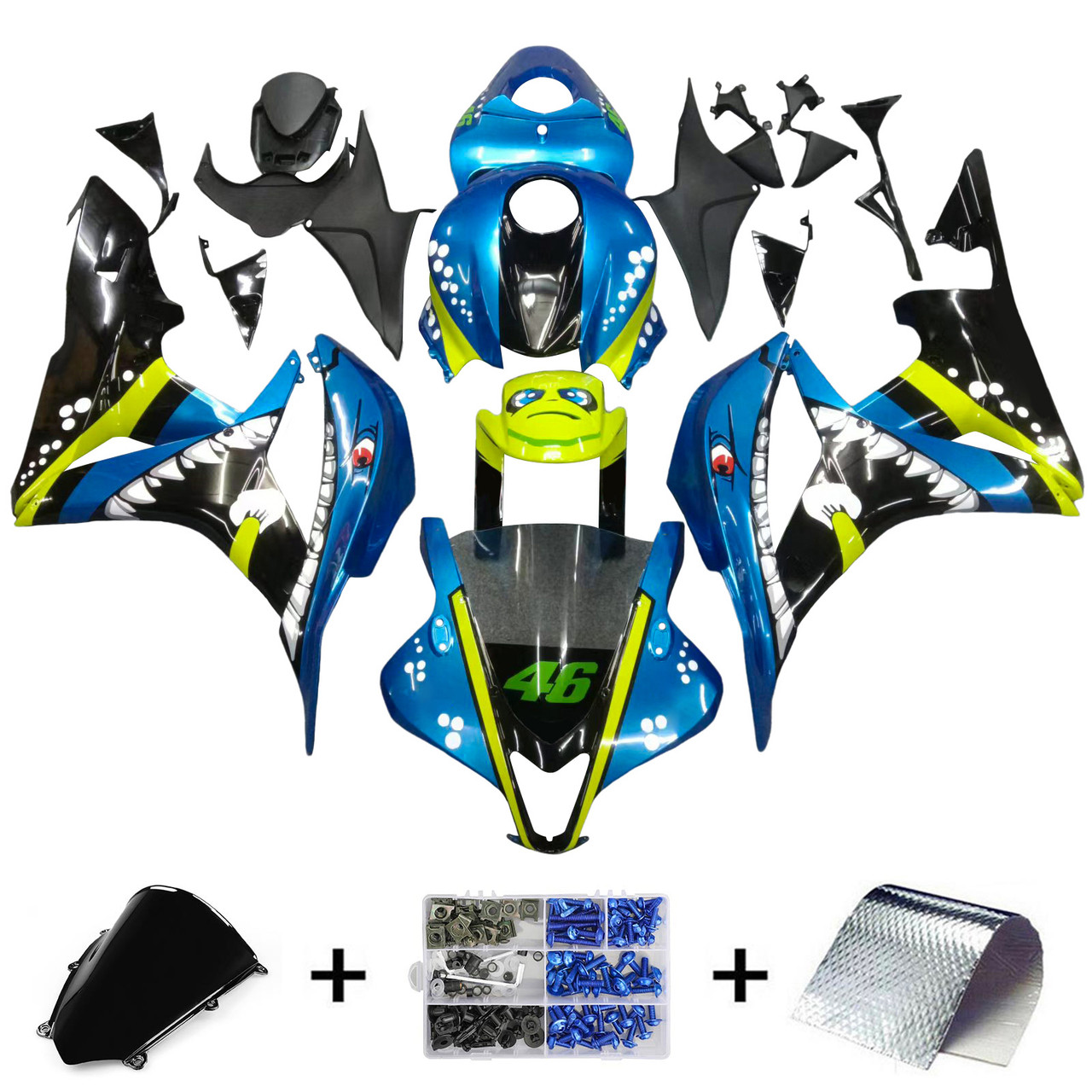 2007-2008 Honda CBR600RR Amotopart Fairing Kit Generic #160