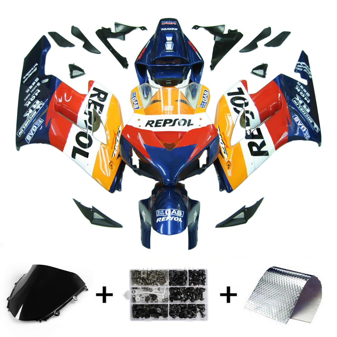 2004-2005 Honda CBR1000RR Amotopart Fairing Kit Generic #142