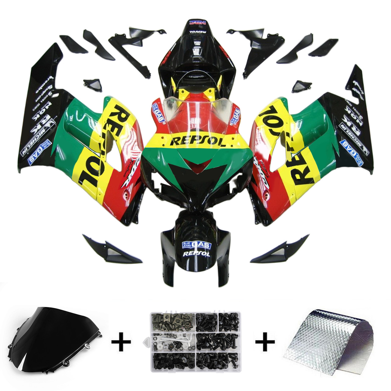 2004-2005 Honda CBR1000RR Amotopart Fairing Kit Generic #159