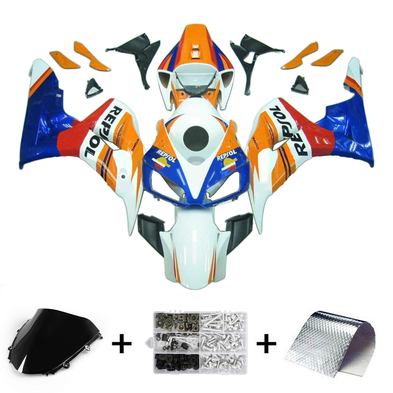 2006-2007 Honda CBR1000RR Amotopart Fairing Kit Generic #123