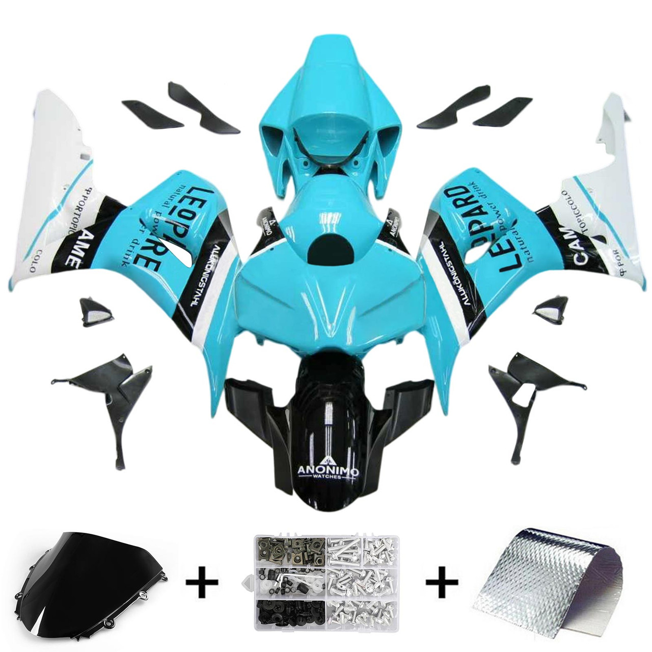 2006-2007 Honda CBR1000RR Amotopart Fairing Kit Generic #143