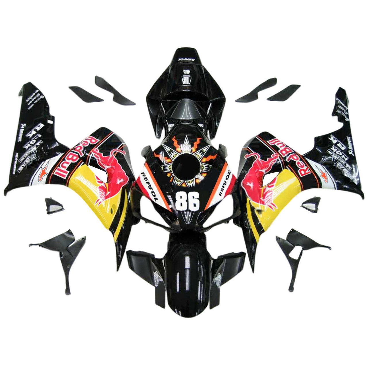 2006-2007 Honda CBR1000RR Amotopart Fairing Kit Generic #152