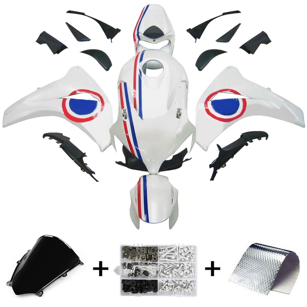 2008-2011 Honda CBR1000RR Amotopart Fairing Kit Generic #113