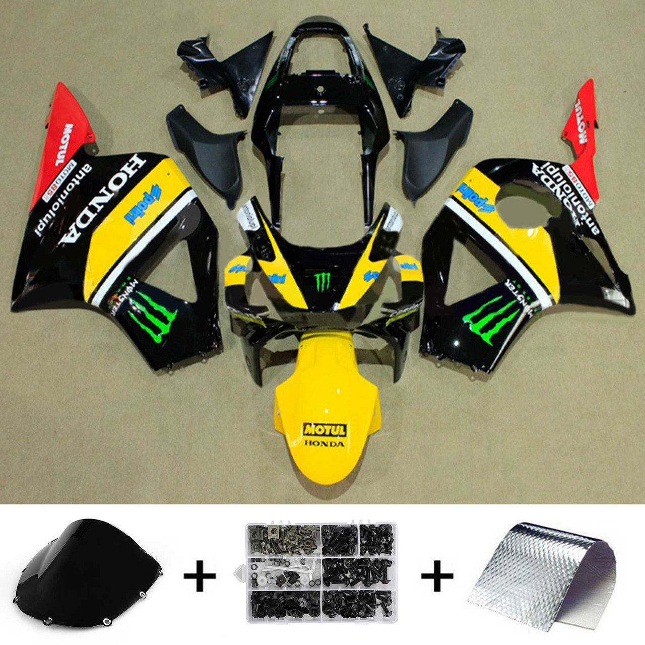 2002-2003 Honda CBR954 Amotopart Fairing Kit Generic #118