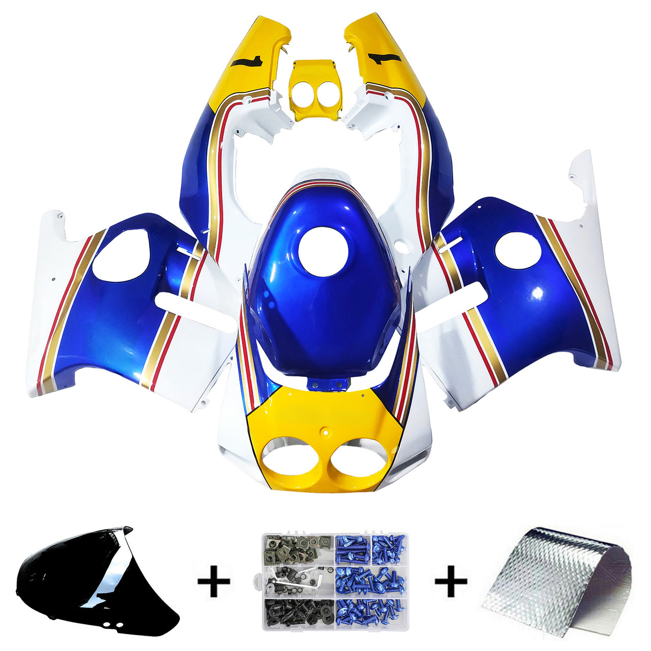 1990-1998 Honda CBR250RR MC22 Amotopart Fairing Kit Generic #107