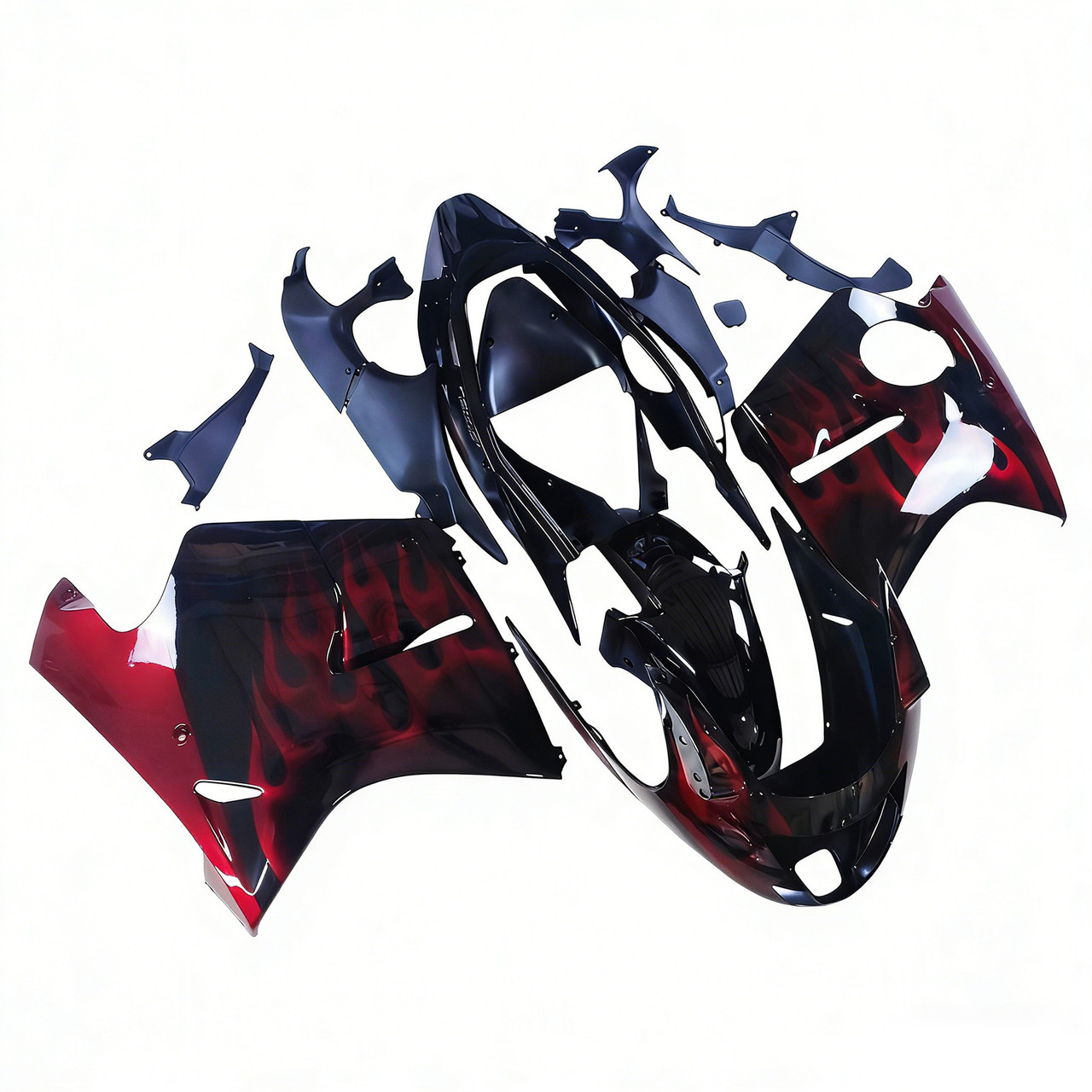 1996-2007 Honda CBR1100XX SuperBlackBird Amotopart Fairing Kit Generic #119