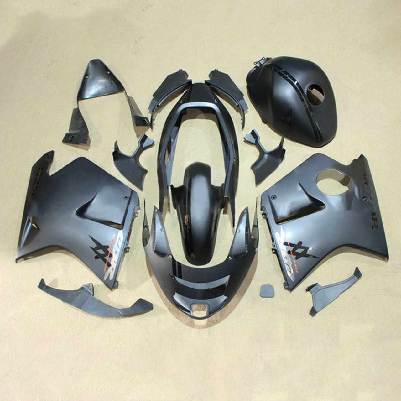 1996-2007 Honda CBR1100XX SuperBlackBird Amotopart Fairing Kit Generic #129