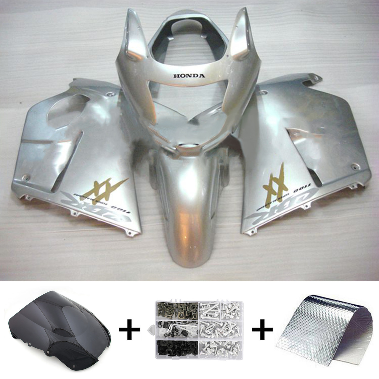 1996-2007 Honda CBR1100XX SuperBlackBird Amotopart Fairing Kit Generic #130