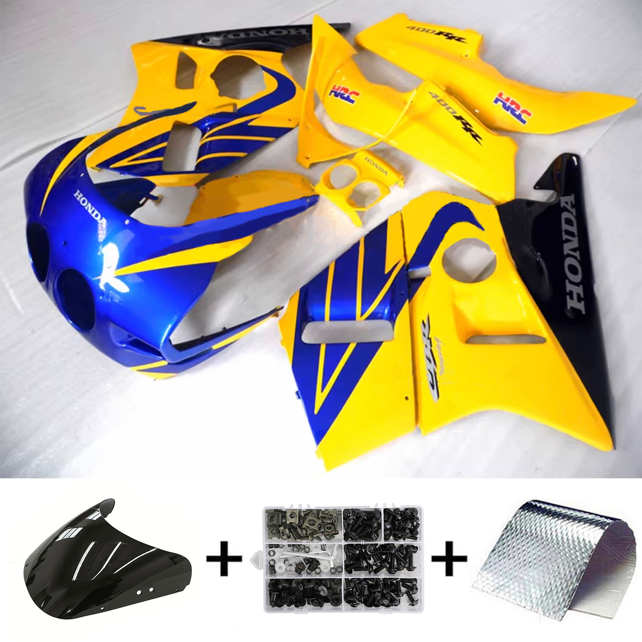 1987-1989 Honda CBR400RR NC23 Amotopart Fairing Kit Generic #117