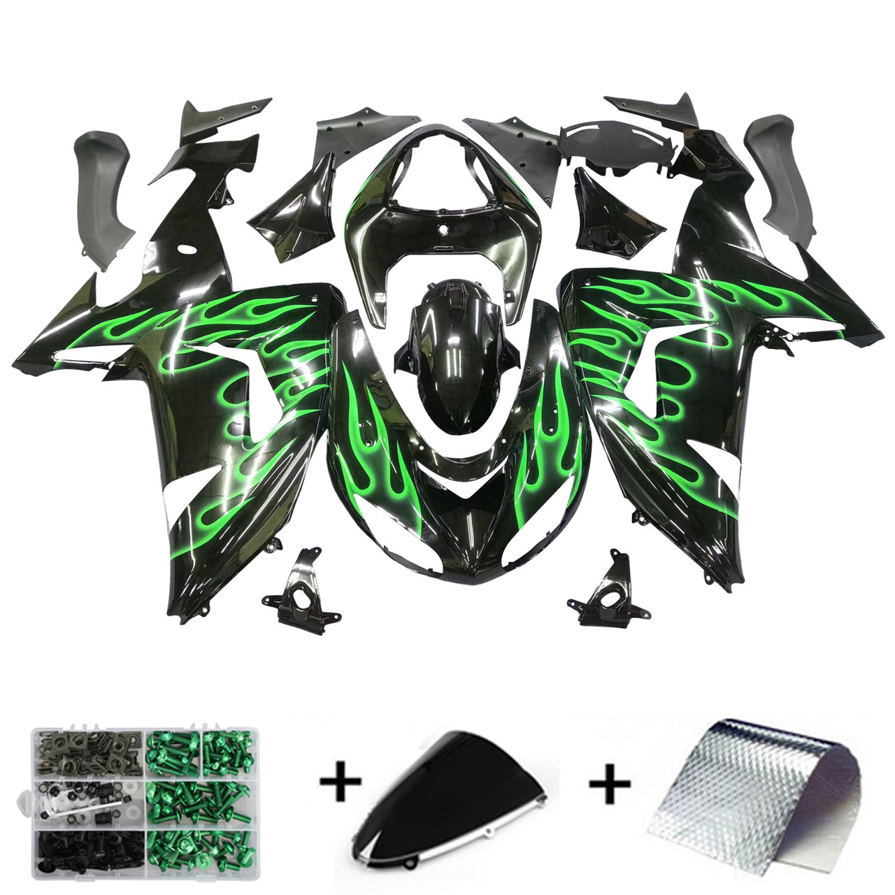 2006-2007 Kawasaki ZX10R Amotopart Fairing Kit Generic #8