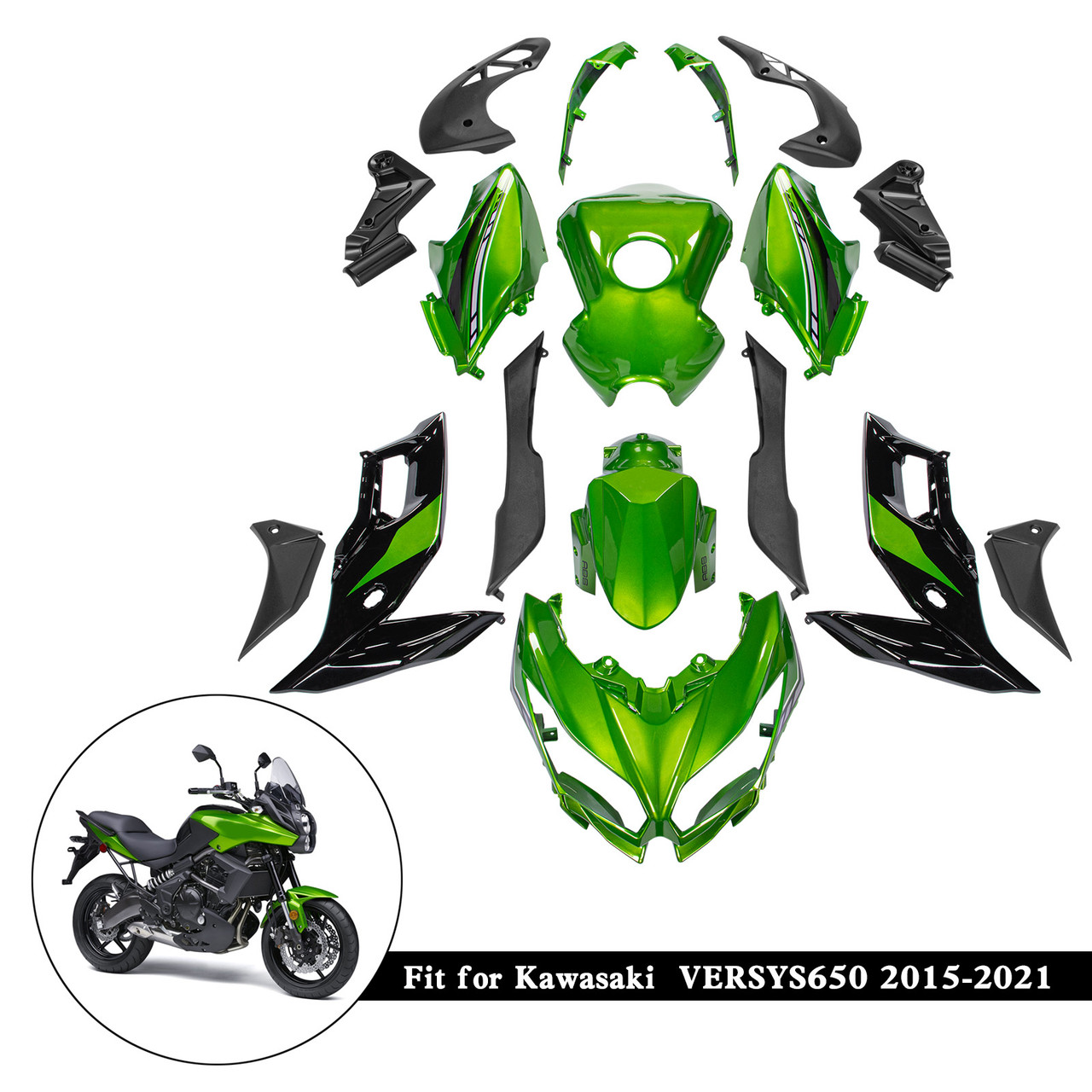 2015-2021 Kawasaki VERSYS650 Amotopart Fairing Kit Generic #40