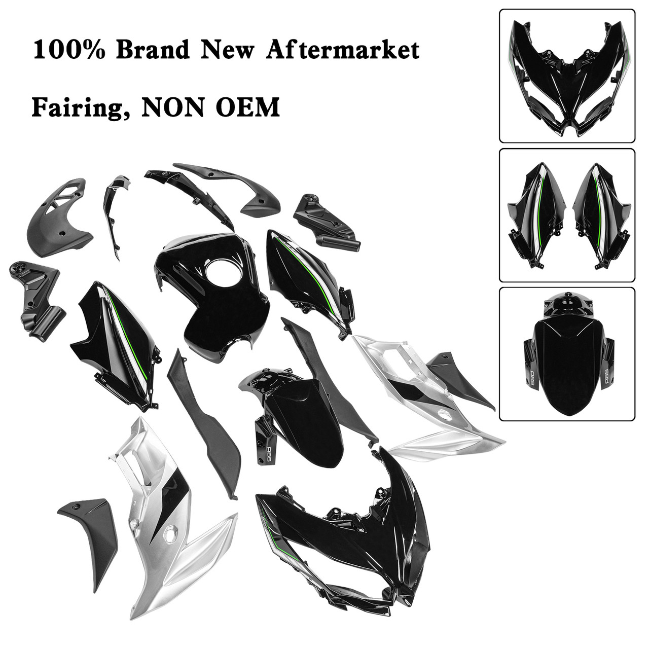 2015-2021 Kawasaki VERSYS650 Amotopart Fairing Kit Generic #41