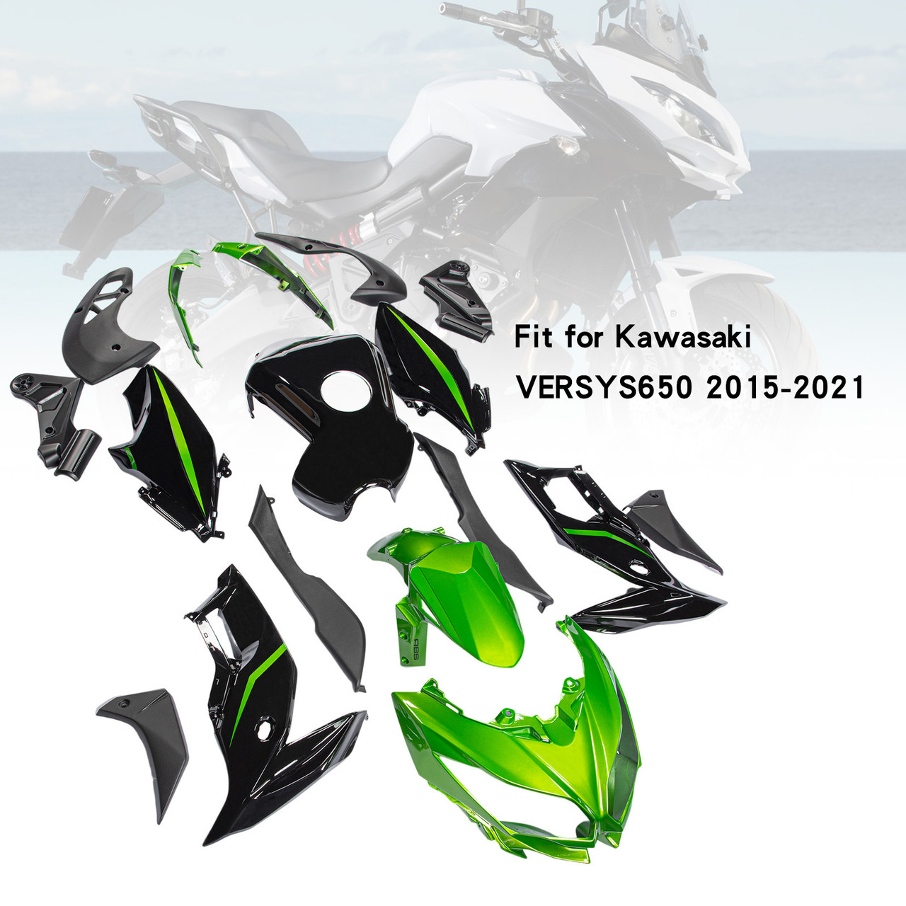 2015-2021 Kawasaki VERSYS650 Amotopart Fairing Kit Generic #42