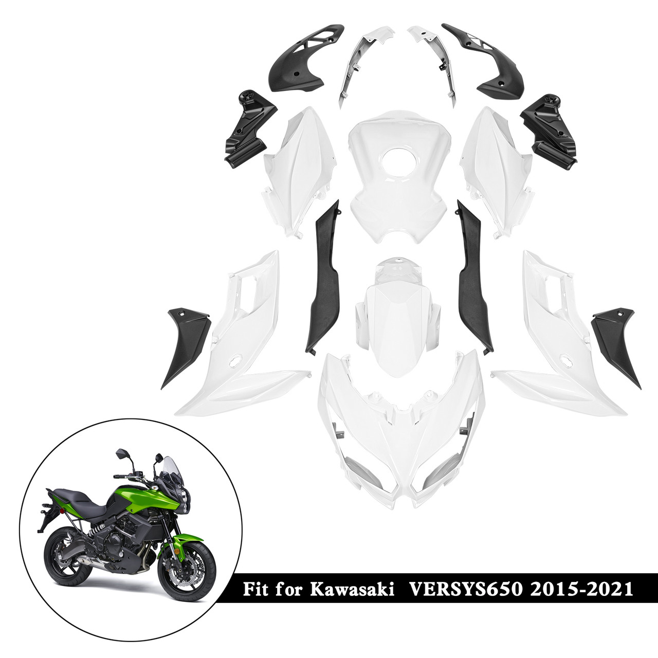 2015-2021 Kawasaki VERSYS650 Amotopart Fairing Kit Generic #44