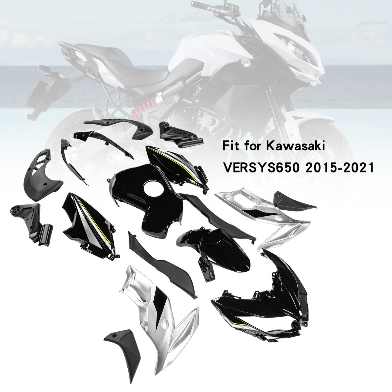 2015-2021 Kawasaki VERSYS650 Amotopart Fairing Kit Generic #48