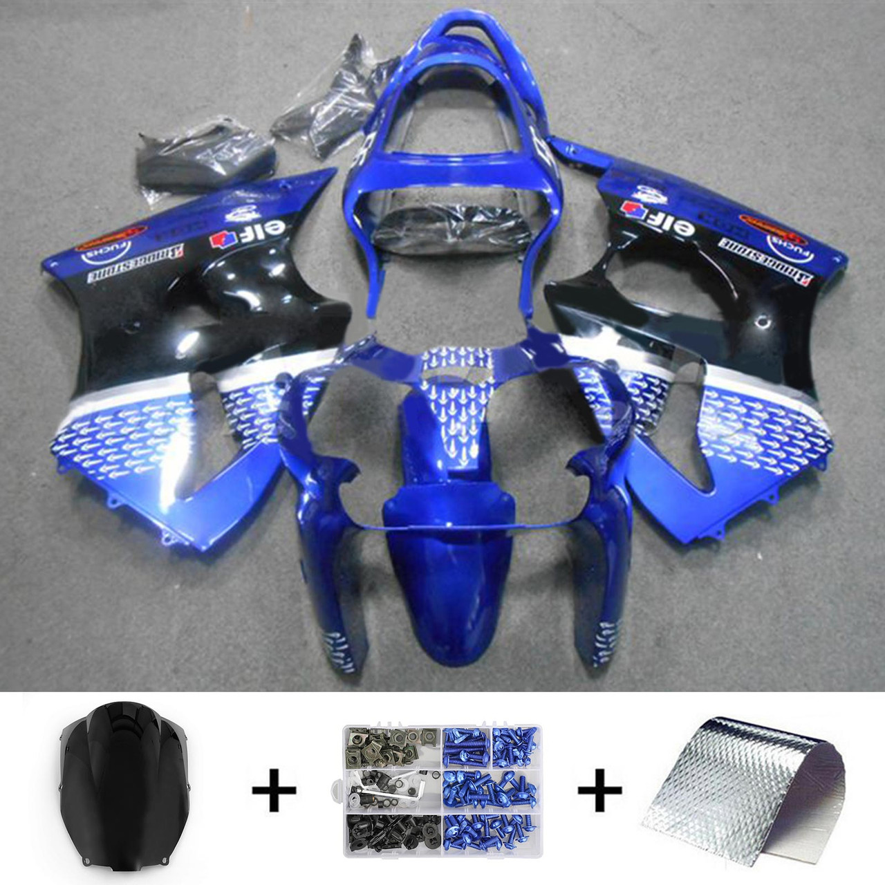 2000-2002 Kawasaki ZX6R 636 Amotopart Fairing Kit Generic #122