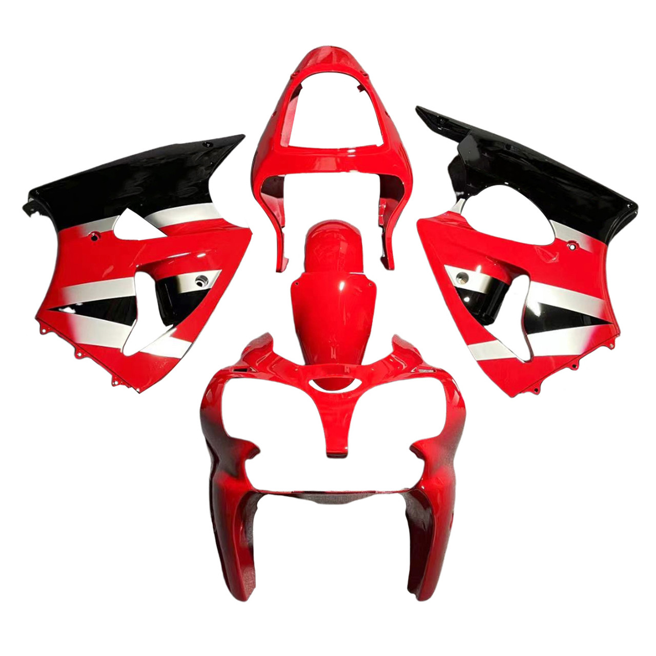 2000-2002 Kawasaki ZX6R 636 Amotopart Fairing Kit Generic #124