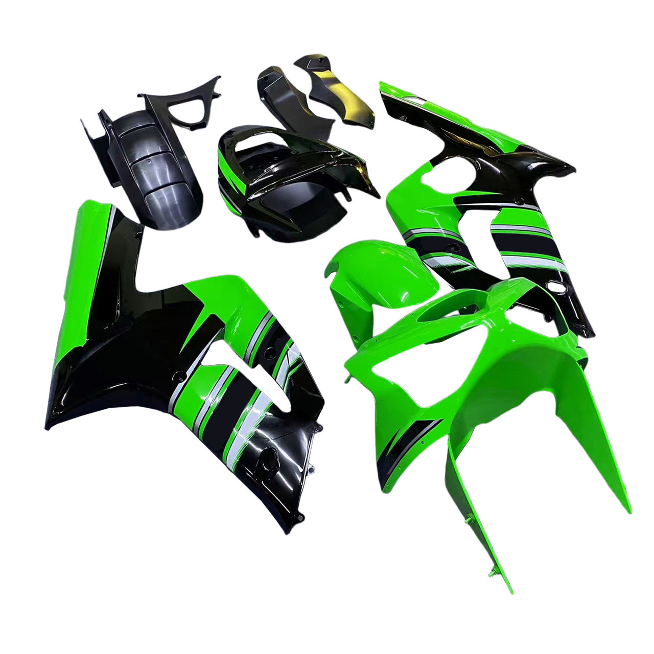 2003-2004 Kawasaki ZX6R 636 Amotopart Fairing Kit Generic #129