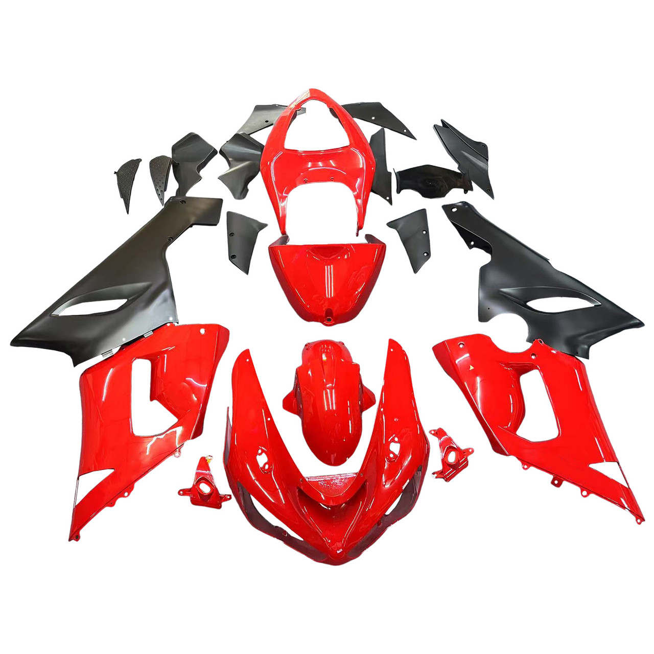 2005-2006 Kawasaki ZX6R 636 Amotopart Fairing Kit Generic #37