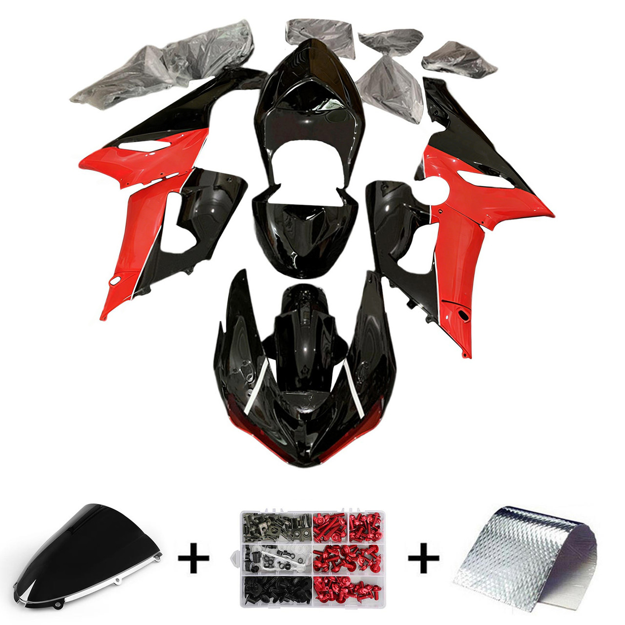 2005-2006 Kawasaki ZX6R 636 Amotopart Fairing Kit Generic #42