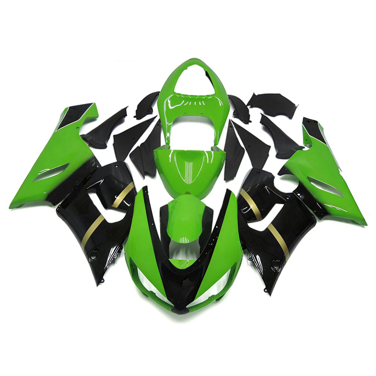 2005-2006 Kawasaki ZX6R 636 Amotopart Fairing Kit Generic #43