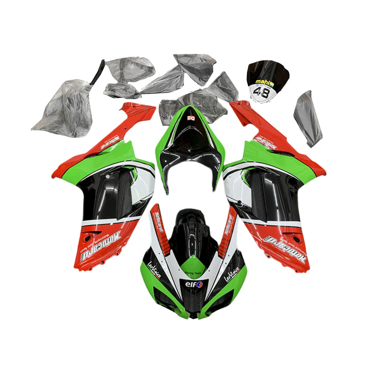 2007-2008 Kawasaki ZX6R 636 Amotopart Fairing Kit Generic #29