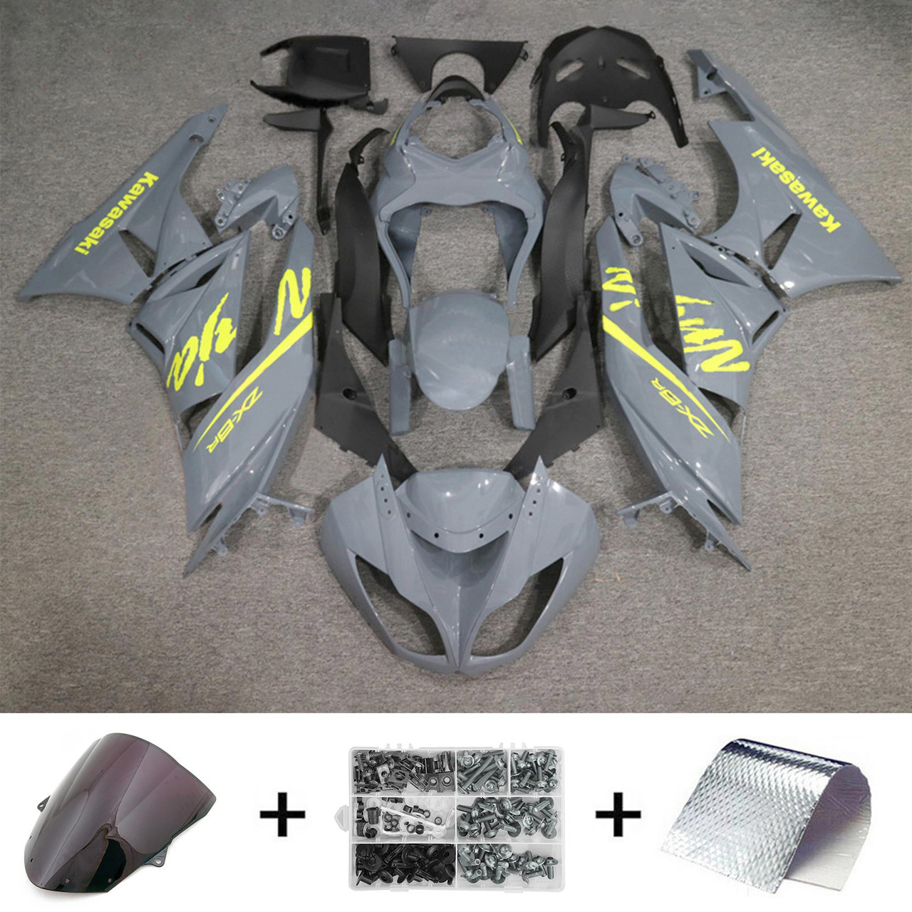 2009-2012 Kawasaki ZX6R 636 Amotopart Fairing Kit Generic #143