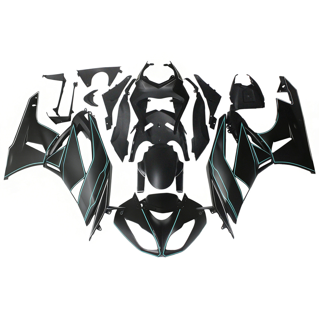 2009-2012 Kawasaki ZX6R 636 Amotopart Fairing Kit Generic #145