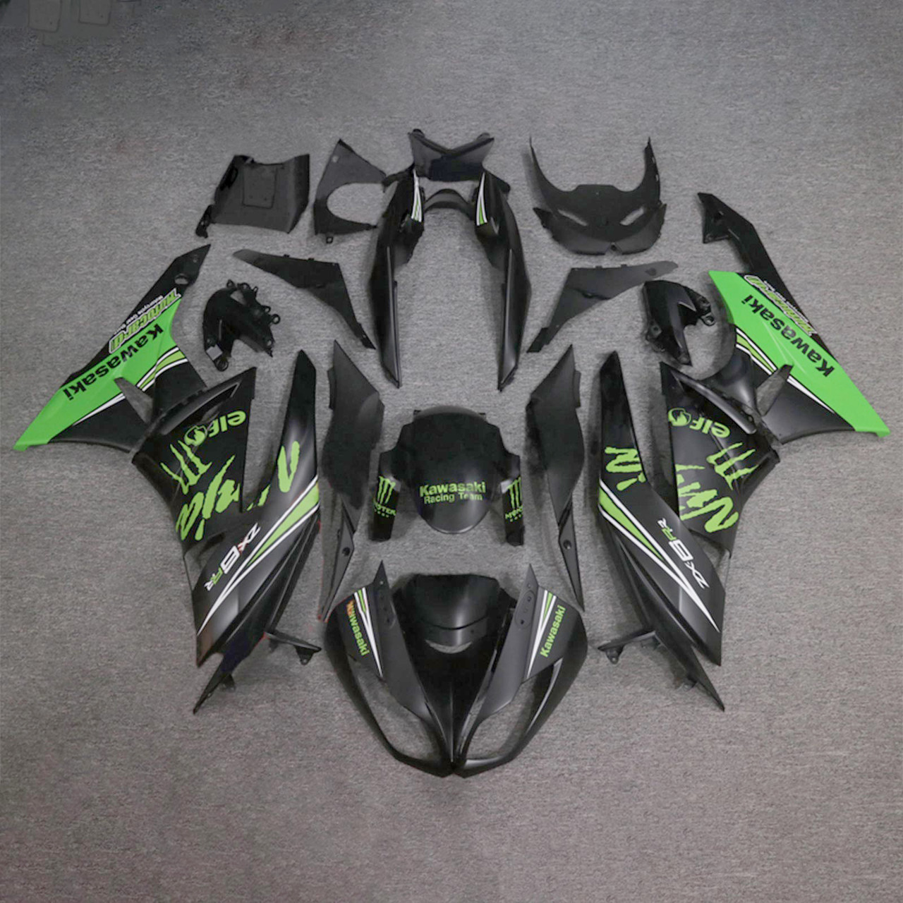 2009-2012 Kawasaki ZX6R 636 Amotopart Fairing Kit Generic #146