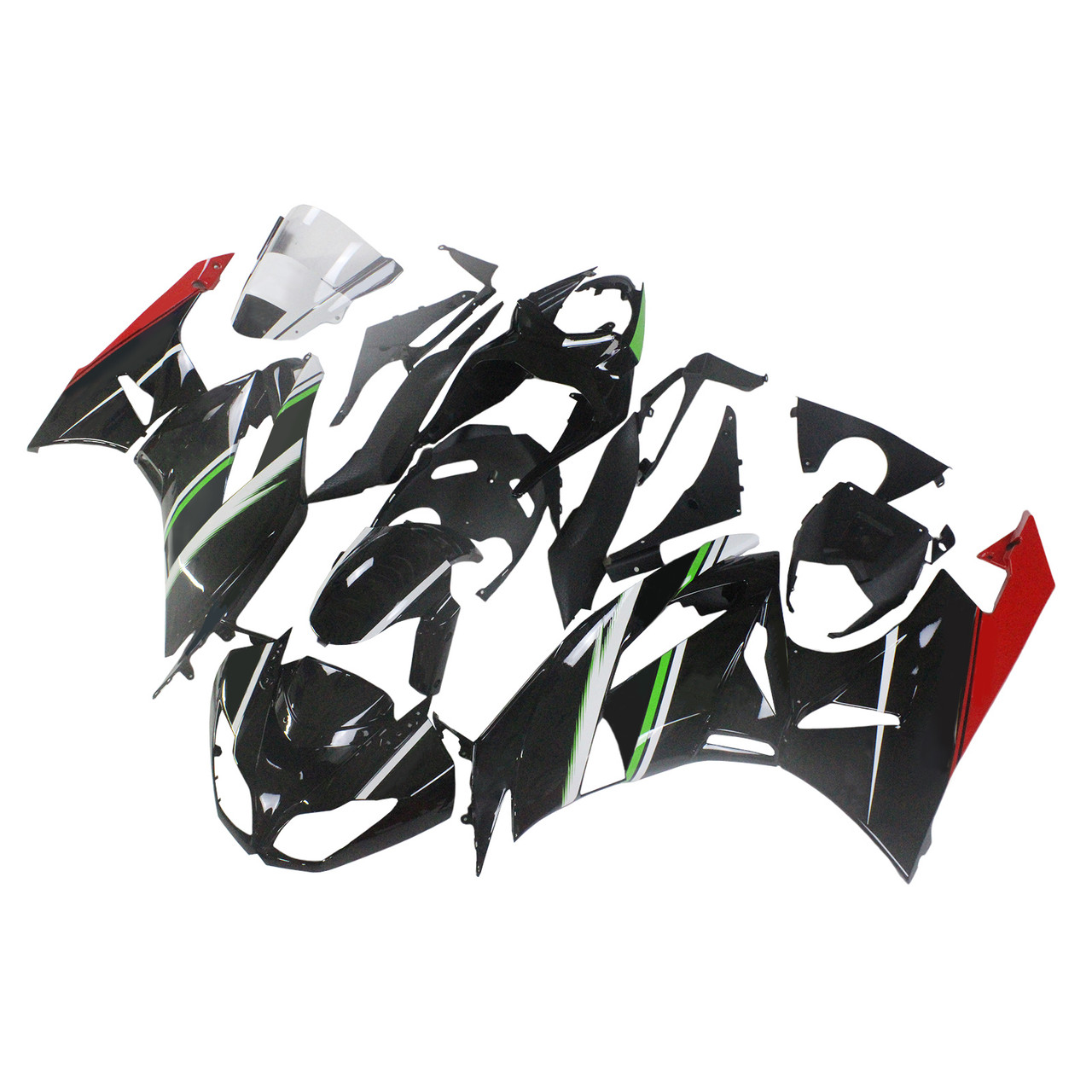 2009-2012 Kawasaki ZX6R 636 Amotopart Fairing Kit Generic #148
