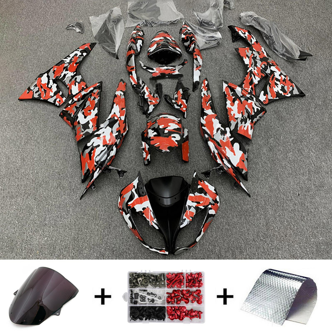 2009-2012 Kawasaki ZX6R 636 Amotopart Fairing Kit Generic #157