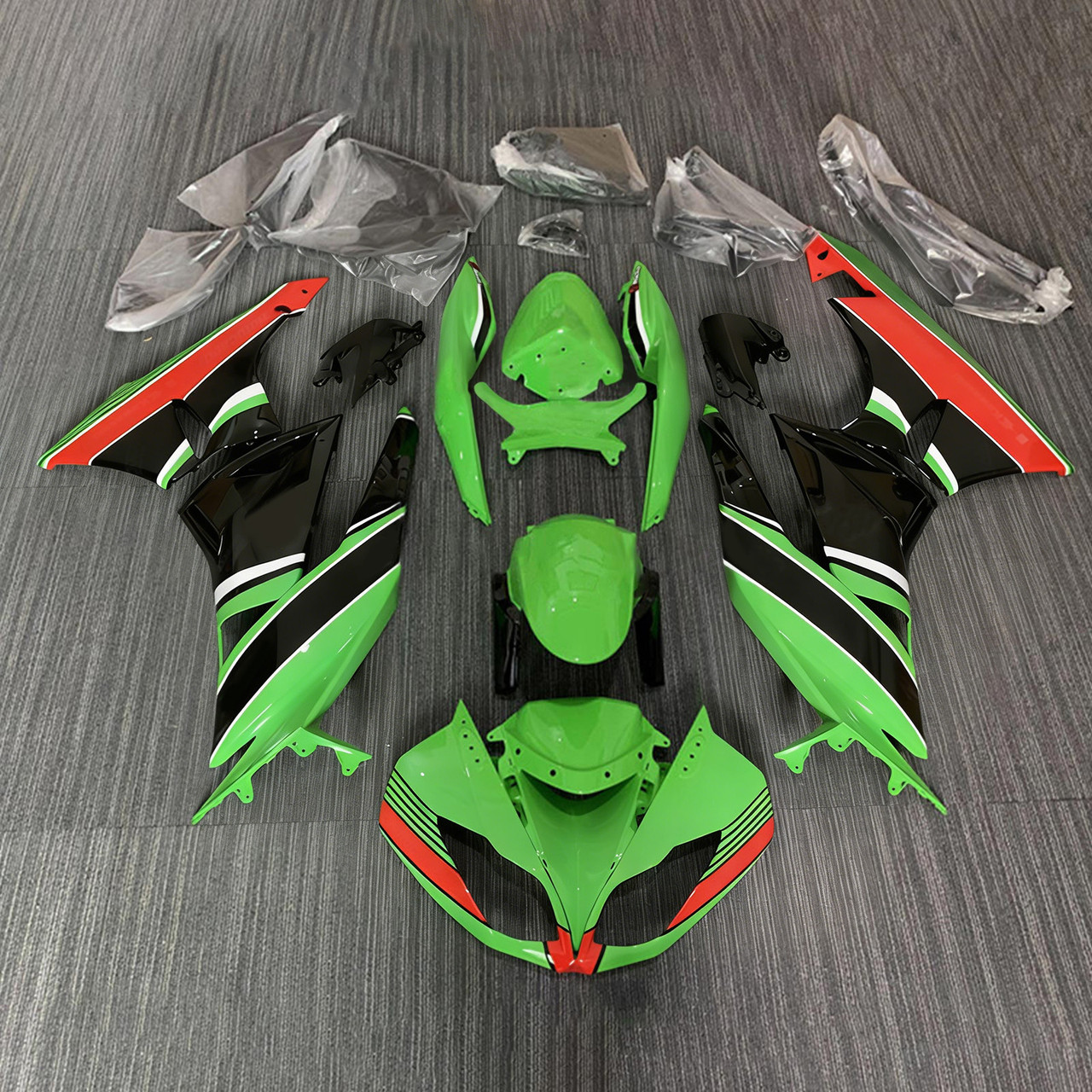 2009-2012 Kawasaki ZX6R 636 Amotopart Fairing Kit Generic #160