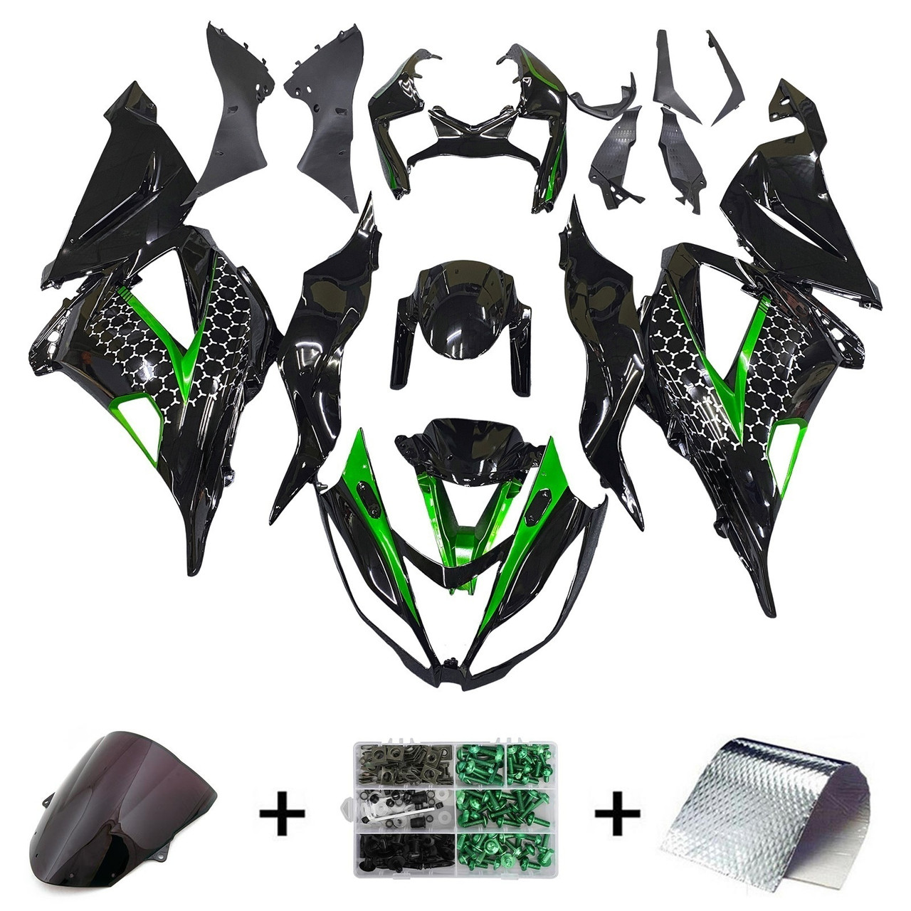 2013-2018 Kawasaki ZX6R 636 Amotopart Fairing Kit Generic #121