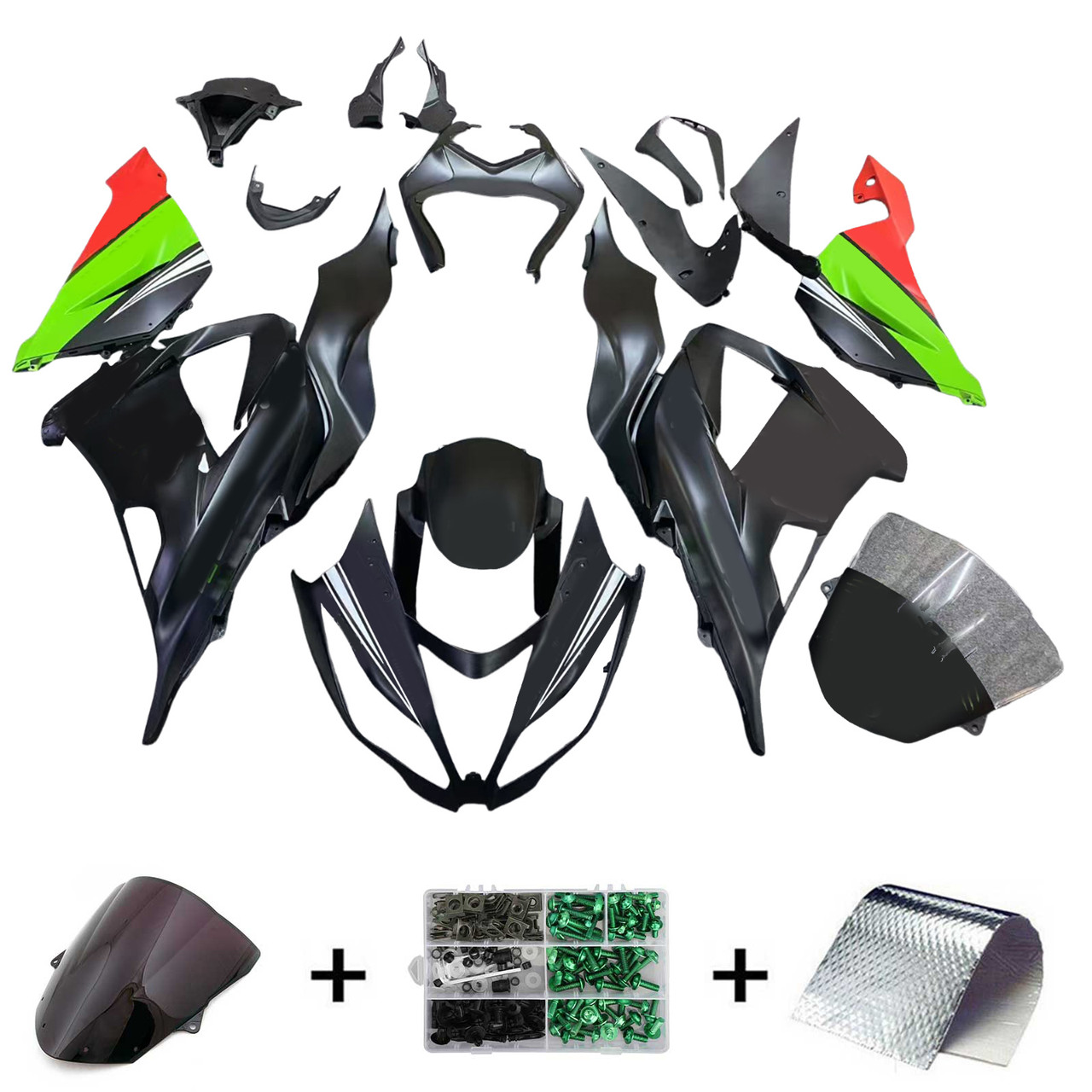 2013-2018 Kawasaki ZX6R 636 Amotopart Fairing Kit Generic #123