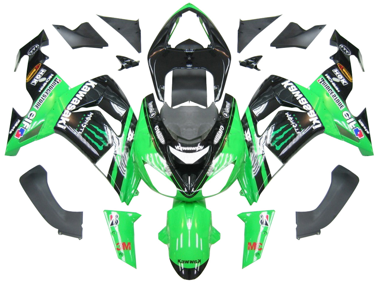 2006-2007 Kawasaki ZX10R Amotopart Fairing Kit Generic #11