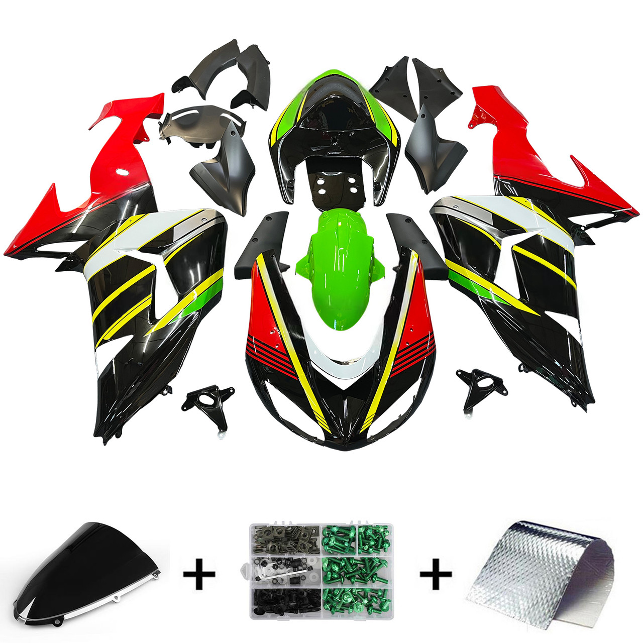 2006-2007 Kawasaki ZX10R Amotopart Fairing Kit Generic #132