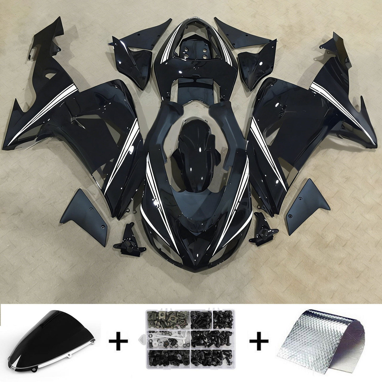 2006-2007 Kawasaki ZX10R Amotopart Fairing Kit Generic #136