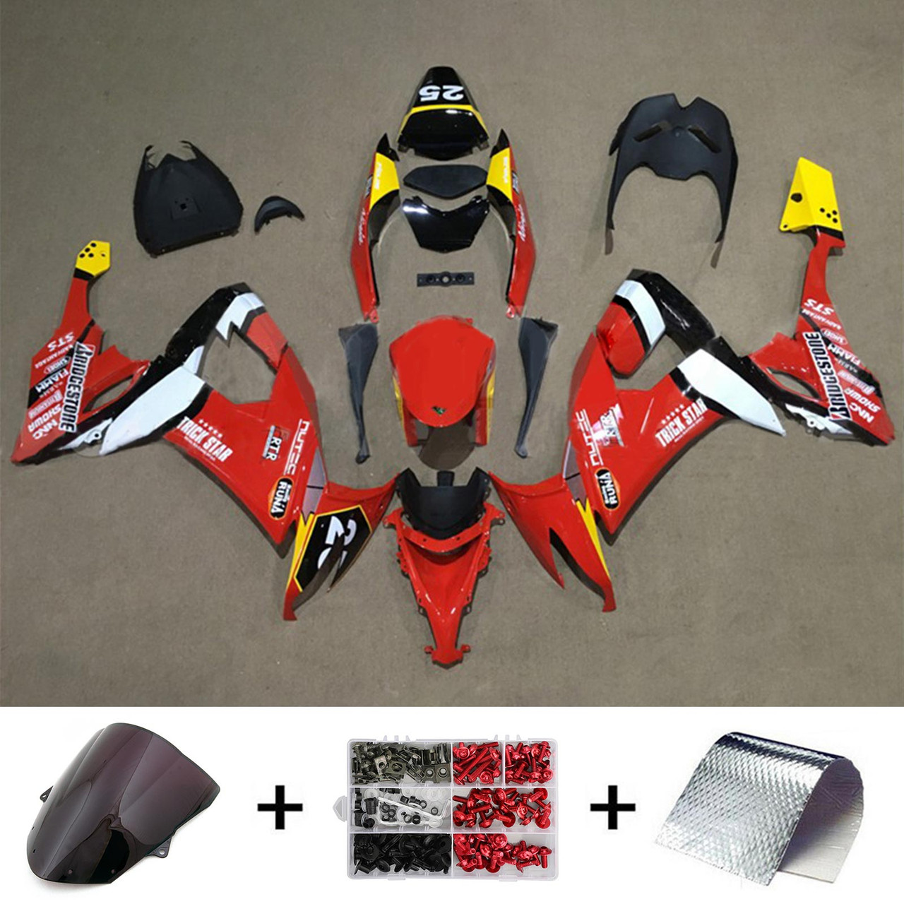 2008-2010 Kawasaki ZX10R Amotopart Fairing Kit Generic #118