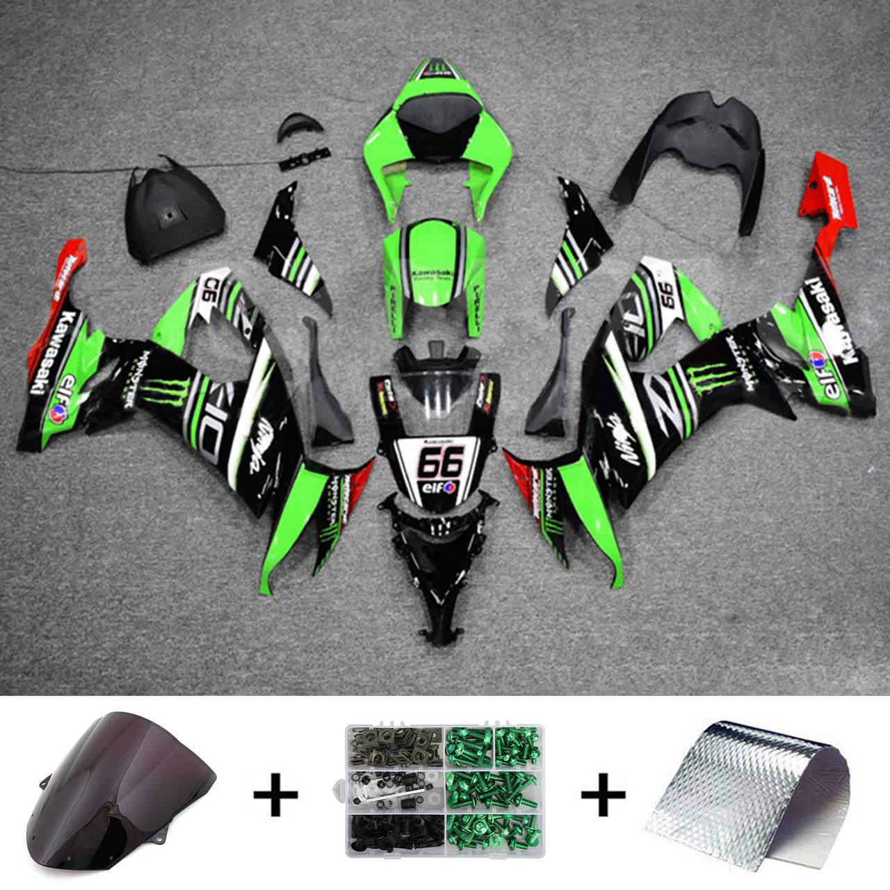 2008-2010 Kawasaki ZX10R Amotopart Fairing Kit Generic #142