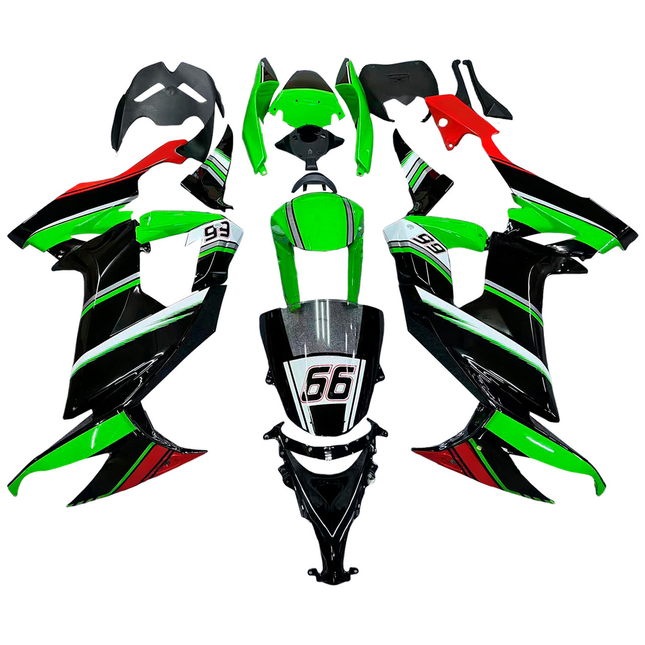 2008-2010 Kawasaki ZX10R Amotopart Fairing Kit Generic #142