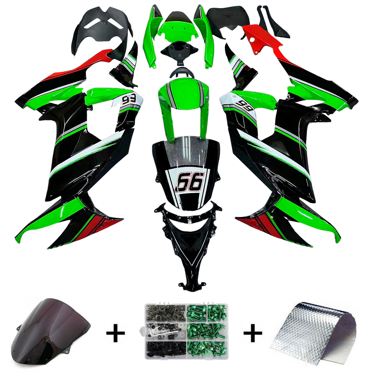 2008-2010 Kawasaki ZX10R Amotopart Fairing Kit Generic #142