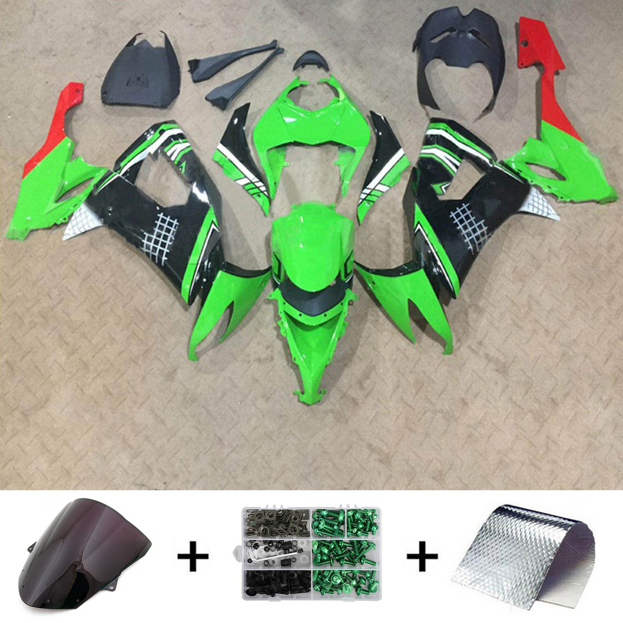 2008-2010 Kawasaki ZX10R Amotopart Fairing Kit Generic #143