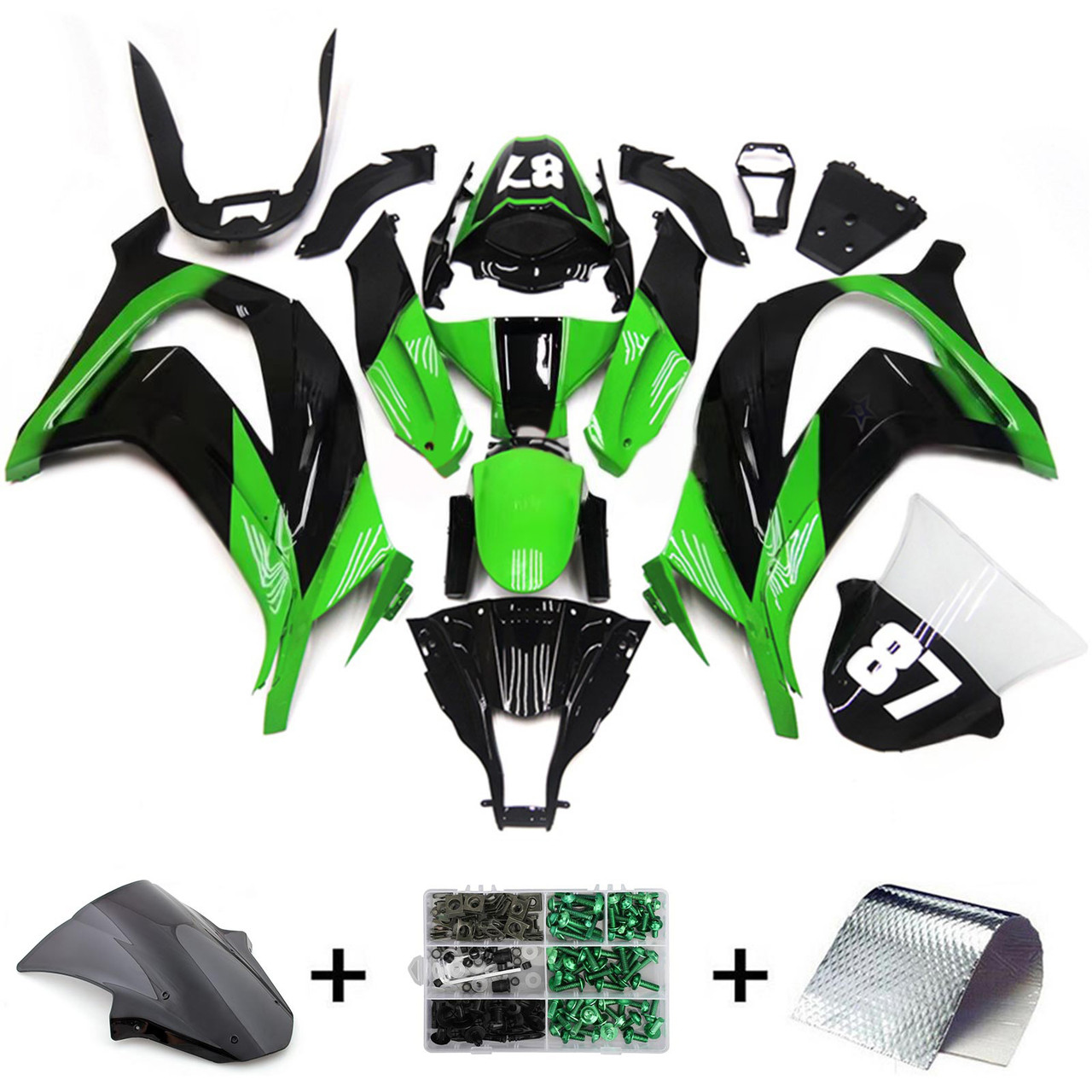 2011-2015 Kawasaki ZX10R Amotopart Fairing Kit Generic #132