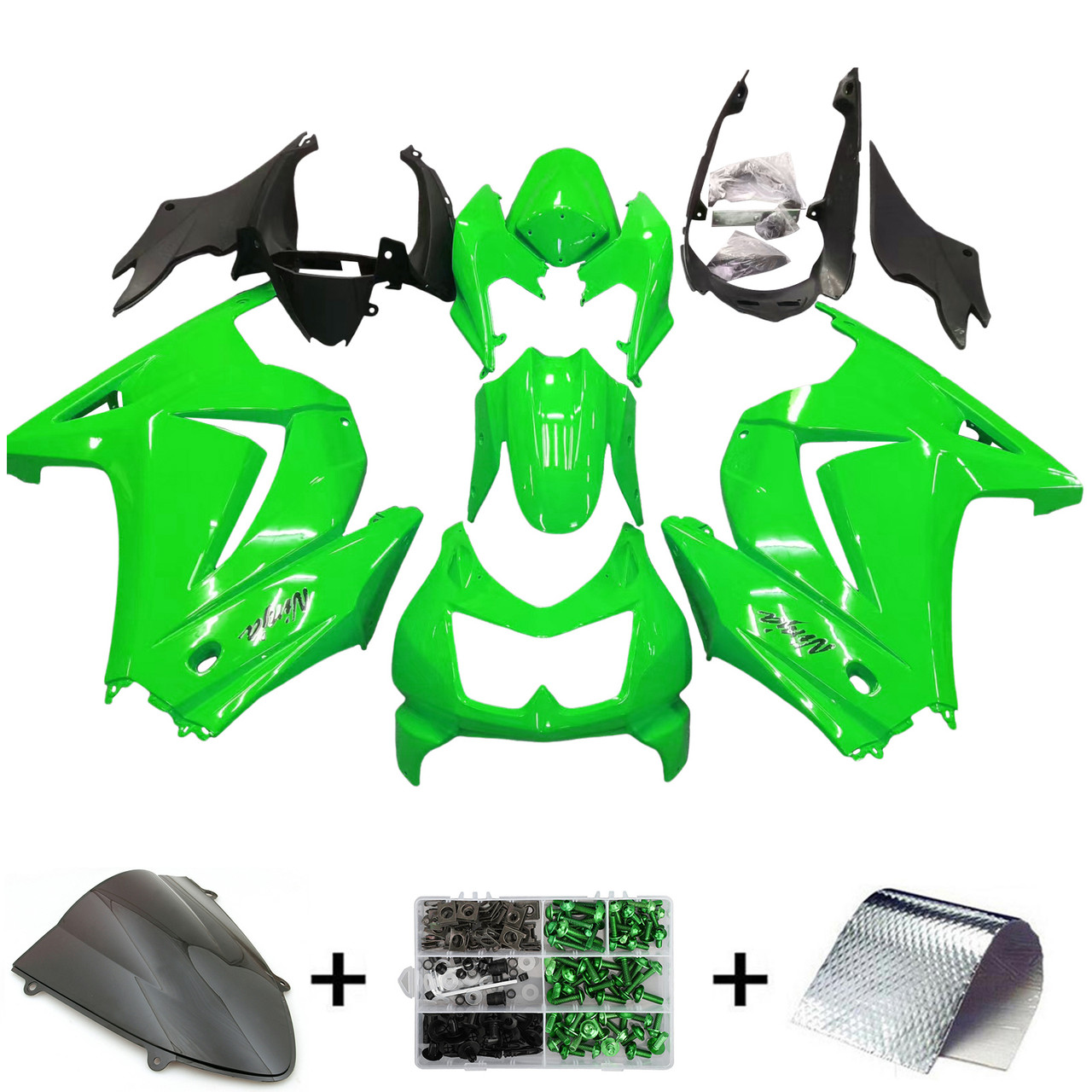 2008-2012 Kawasaki EX250/Ninja250RR Amotopart Fairing Kit Generic #5